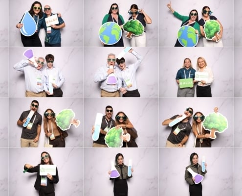 Photo booth photos of delegates at the ALGA EcoForum 2025 in Brisbane.