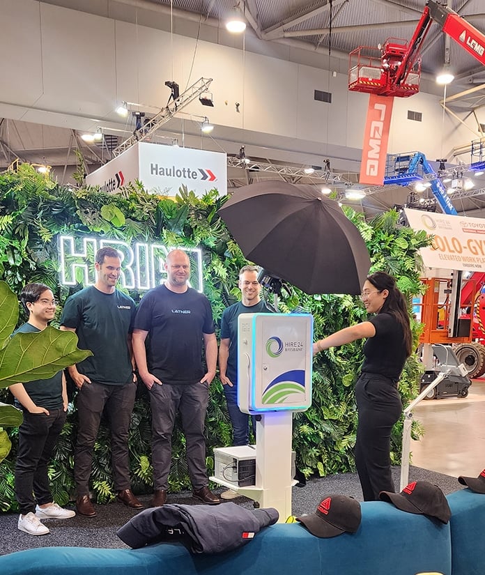 custom branded print photo booth with backdrop.
